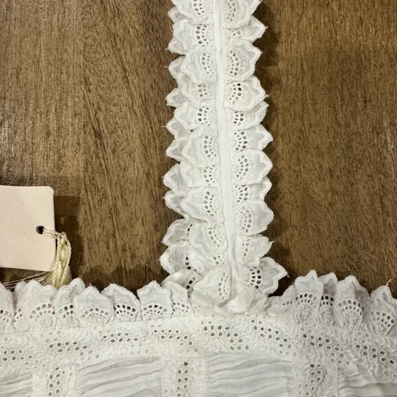 Doen White Ruffled Tank Top - Picture 5 of 12